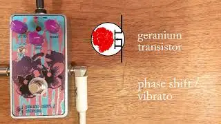 Geranium Transistor Phase Shift / Vibrato Effect Pedal