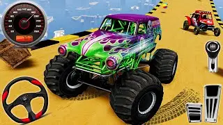 Monster Truck Mega Ramp Extreme Racing - Impossible GT Cars Stunts Simulator : Android Gameplay #5