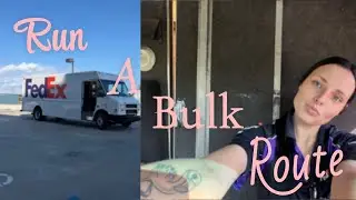 Run A Bulk Route With Me !!!!  | FedEx Ground | Delivery Vlog 💜🖤🧡