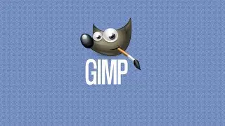 How to create a simple logo image with text using GIMP on Windows 10.