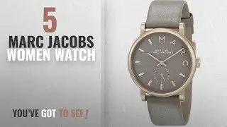 Top 10 Marc Jacobs Women Watch [2018]: Marc by Marc Jacobs Women's MBM1266 Baker Rose-Tone Stainless