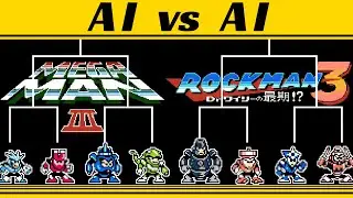 Mega man 3 Bosses No.1 Tournament | CPU Battle