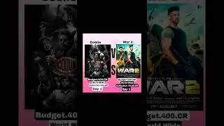 Coolie Vs War 2 Movie compressor and Box Office World Wide Collection Day 1 #war2 #coolie #bollywood