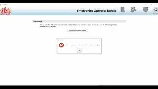 failed sync operator details server please try again | new version ucl