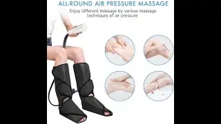 Leg Massager for Foot Calf Air Compression Leg Wraps with Portable Handheld Controller