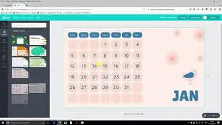 Création de Calendrier avec Canva Partie 1