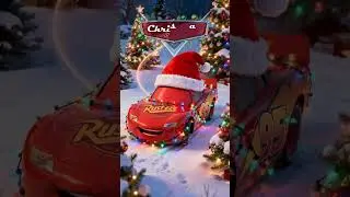 Lightning McQueen Christmas Party Invitation