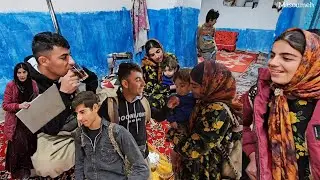 🌿 Real nomadic life | When Masoumeh came, Salman, Sara and Milad came to Masoumeh