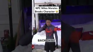 NPC Miles Morales Breaks Character #funny #clipstwitch #kaicenatstream #milesmorales