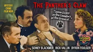 The Panther's Claw (1942) &mdash; Mystery Crime Film Noir / Sidney Blackmer, Rick Vallin, Byron Foulger