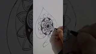 &spades;️spades card mandala art#mandalaart#cards#spades#trendy#viral#shorts#mandala#art#crafts#diy#youtube