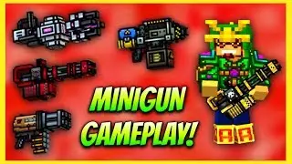 Pixel Gun 3D - Minigun Gameplay!