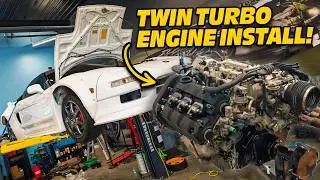 Installing a 600HP Twin Turbo Engine in Our Widebody NSX!