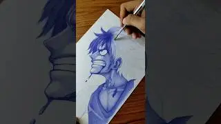 Luffy Drawing By SK Art | Pen Art | One piece #drawing #anime #youtubeshorts