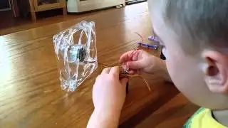Kid has new fan for his experiment