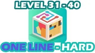 Puzzlerama | ONE LINE | Hard | Level 31 - 40 | Walkthrough