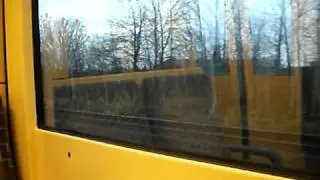 Mitfahrt in einem GT8 100D von KA-Durlach nach Karlsruhe Hauptbahnhof. Stadtbahnlinie S32