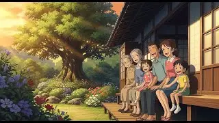 Quiet Village Life: Ghibli, cozy, camping, family, sumner, garden Wonders