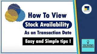 How to view stock availability as on transaction date | show balance quantity as on voucher date