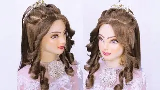 💁Curly bridal hairstyles I Trending hairstyles tutorial I wedding hairstyles I Hollywood waves 2026