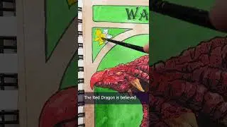 30 Days of Drawing the Nations Animals From Around the World Day 11 Wales