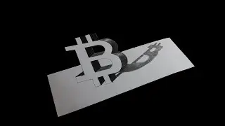 How to draw a 3D bitcoin symbol|3d drawing easy with pencil|pencil sketch drawing easy