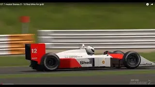 GT 7 master license S - 10 easy cheat for gold with McLaren MP4/4 on Suzuka