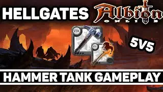 Hammer Tank Gameplay - Hellgates 5v5 - Albion Online