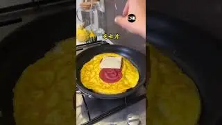 Egg omlet with bread #short #shortsyoutube #shortvideo #shortfeed #shortsviral  #cookingcanvas