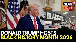 LIVE: President Trump Honors African American Achievements During Black History Month | N18G