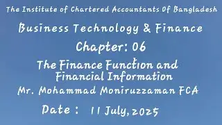 CL, Business Technology and Finance. Chapter 6 The Finance Function and Financial information. New.
