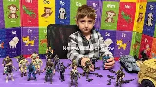 A Collection of Toy Soldiers and Military Vehicle Toys! Toy Army Action Figures - Army toys