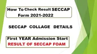 SECCAP FOAM RESULT 2021 DATE AGAI [ CAP FOAM KA RESULT KB AYE GA