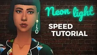 Sims 4 Speed Tutorial: ✨ NEON LIGHT GIF ✨ | Wrenpity