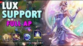 BUFFED Lux Support Montage League of Legends Build & Runes LOL S10 UTM