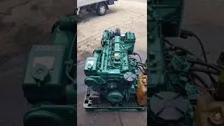 Volvo Penta  AD41 test run. boat yacht