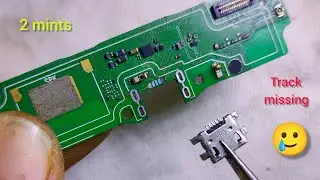 Damage PCB print Repair || new Charging Connector Solution............✅ 