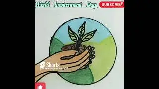 world environment day special drawing # 5 june# step-by-step # shorts # treanding