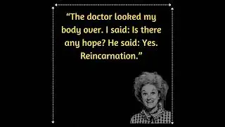 20 Hilarious Phyllis Diller Quotes #funnyquotes