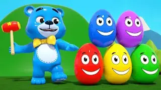 Surprise Eggs Eggs Song - Learning Colors - Nursery Rhymes & Kids Songs