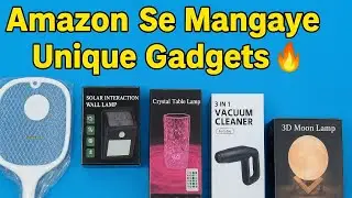 Amazon Se Mangaye Unique Gadgets 🔥 | Solar Lamp, Crystal Lamp, Moon Lamp, Vacuum Cleaner   ||