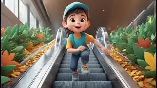 The Shy Escalator Moves Very Slowly | Nursery Rhymes for Kids & Baby Songs