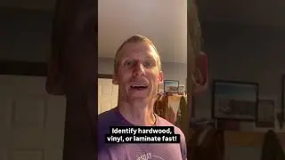 Home buyers tip of the day! Identifying vinyl, laminate or hardwood floors with ease.