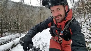 E-MTB Tour im Schnee | Wandernder Druckpunkt bei Shimano Scheibenbremsen Abhilfe