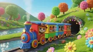 Train Goes Choo Choo Fast & Slow for Kids | Fun Baby Songs, Nursery Rhymes & Toddler Music 🚂🎶