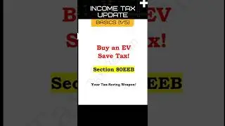 🚨 EV + ITR = Smart Savings 💸 #yshorts #ev #taxsavings #80eeb #reels