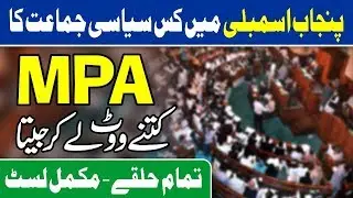 Punjab Assembly  - All Provincial Election Results  - Election 2018