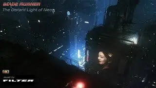 Blade Runner | THE DISTANT LIGHT OF NEON | 4K AMBIENCE for work study and relaxation - 6 Hours