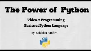 03  Programming Basics of Python |Variable | Datatypes |operators| Typecasting