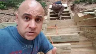 Mistakes we made while Installing Pressure-Treated Timber Stairs 📶 How to Install Stairs correctly!